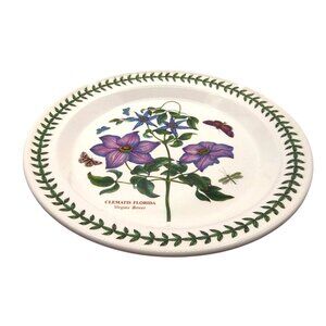 Portmeirion Botanic Garden Clematis Florida Dinner Plate 10.5" Floral Butterfly
